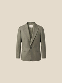 Thumbnail for Blazer Burlington Peak Lapel - verde oliva detalle