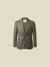 Thumbnail for Blazer Burlington Peak Lapel - verde oliva frente