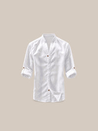 Thumbnail for Camisa Bromley de lino blanca - GOAT LONDON