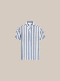 Thumbnail for Camisa de lino manga corta a rayas - 2 fondo beige.jpg