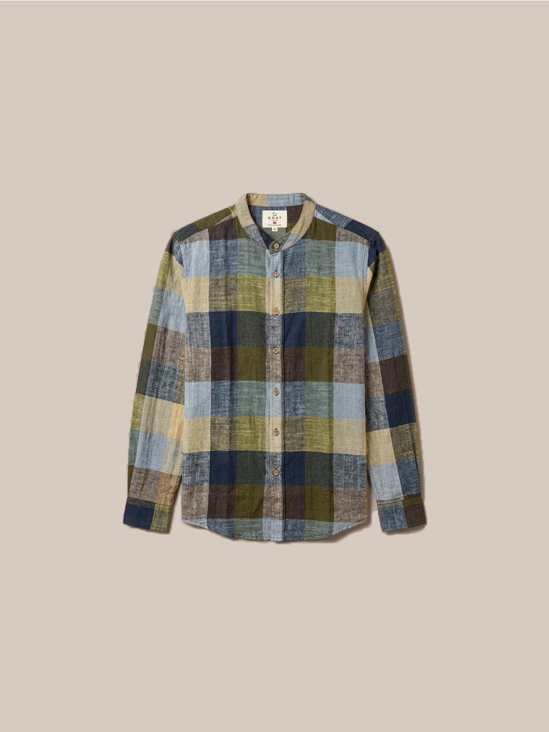 Camisa 100% Lino a Cuadros