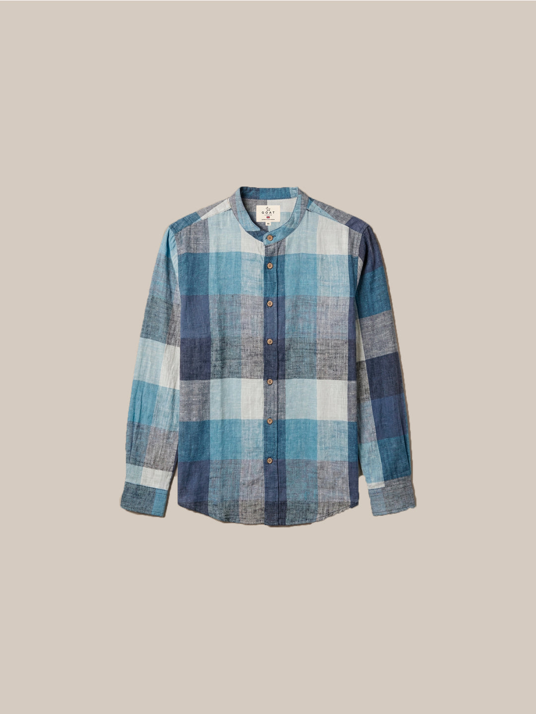 Camisa 100% Lino a Cuadros