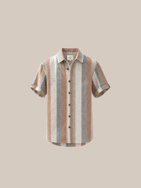 Thumbnail for Camisa Marylebone 100% Lino marrón - GOAT LONDON