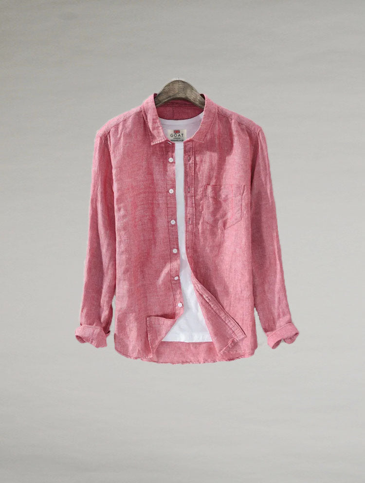Camisa de lino Manga Larga