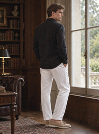 Thumbnail for Camisa Holborn 100% lino - black espaldas