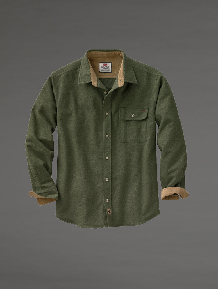 Camisa con cuello de Pana