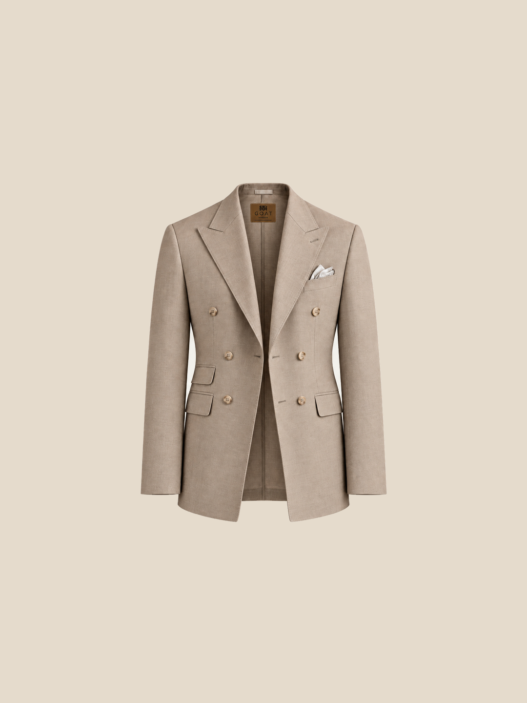 Blazer Sloane Double-Breasted — portada centrada Luxury Tailoring