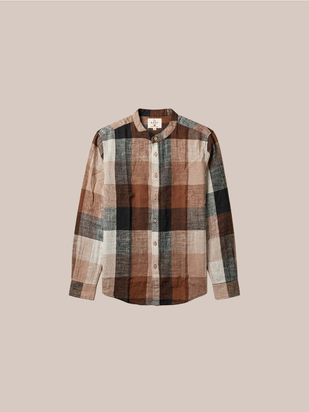 Camisa 100% Lino a Cuadros