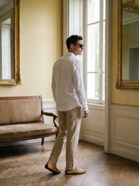 Thumbnail for Camisa Notting Hill Linen - blanca espalda
