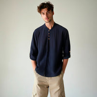 Thumbnail for Camisa de lino Manga Larga