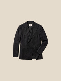 Thumbnail for Blazer St James's Linen Double-Breasted - negro flat 55