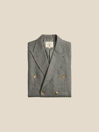 Thumbnail for Blazer St James's Linen Double-Breasted - gris doblado