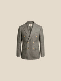 Thumbnail for Blazer St James's Linen Double-Breasted - gris frente