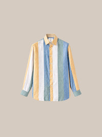 Thumbnail for Camisa London Eye mang larga (100% lino) — 3 amarilla fondo beige - IA.jpg