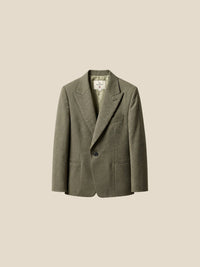 Thumbnail for Blazer Burlington Peak Lapel — Burlington v2 verde oliva detalle - IA.jpg