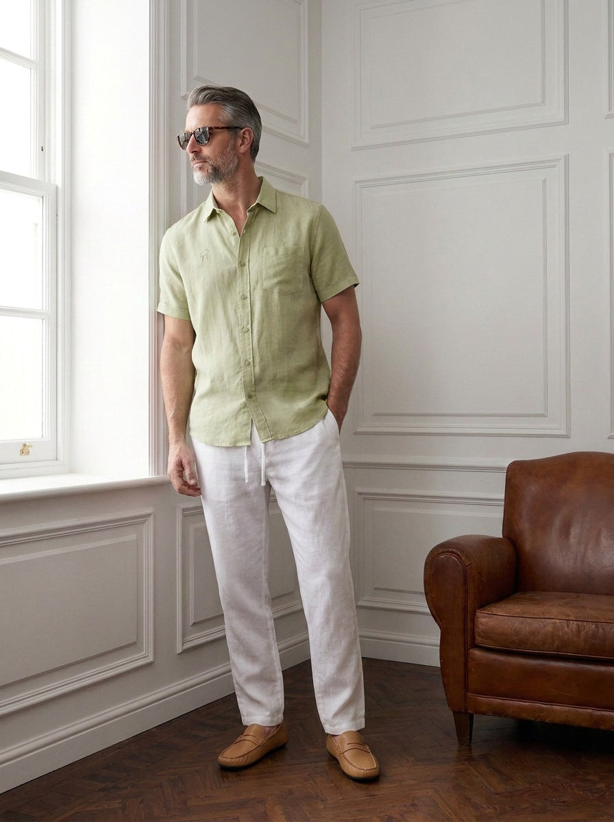 Camisas Mayfair — Mayfair verde - Modelo K ventana.jpg
