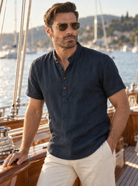 Thumbnail for Camisa Goat London Classic — Classic azul - Modelo 1 puerto GPT.jpg