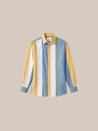 Thumbnail for Camisa London Eye mang larga (100% lino) — 3 amarilla fondo beige - IA Gemini.jpg
