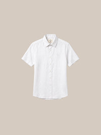 Thumbnail for Camisa 100% Lino (Black Line) — 1 blanco - IA Gemini.jpg