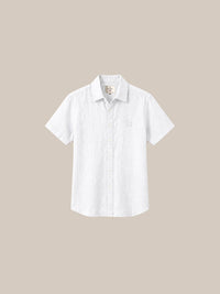 Thumbnail for Camisa 100% Lino (Black Line) — 2 blanco - IA Gemini.jpg