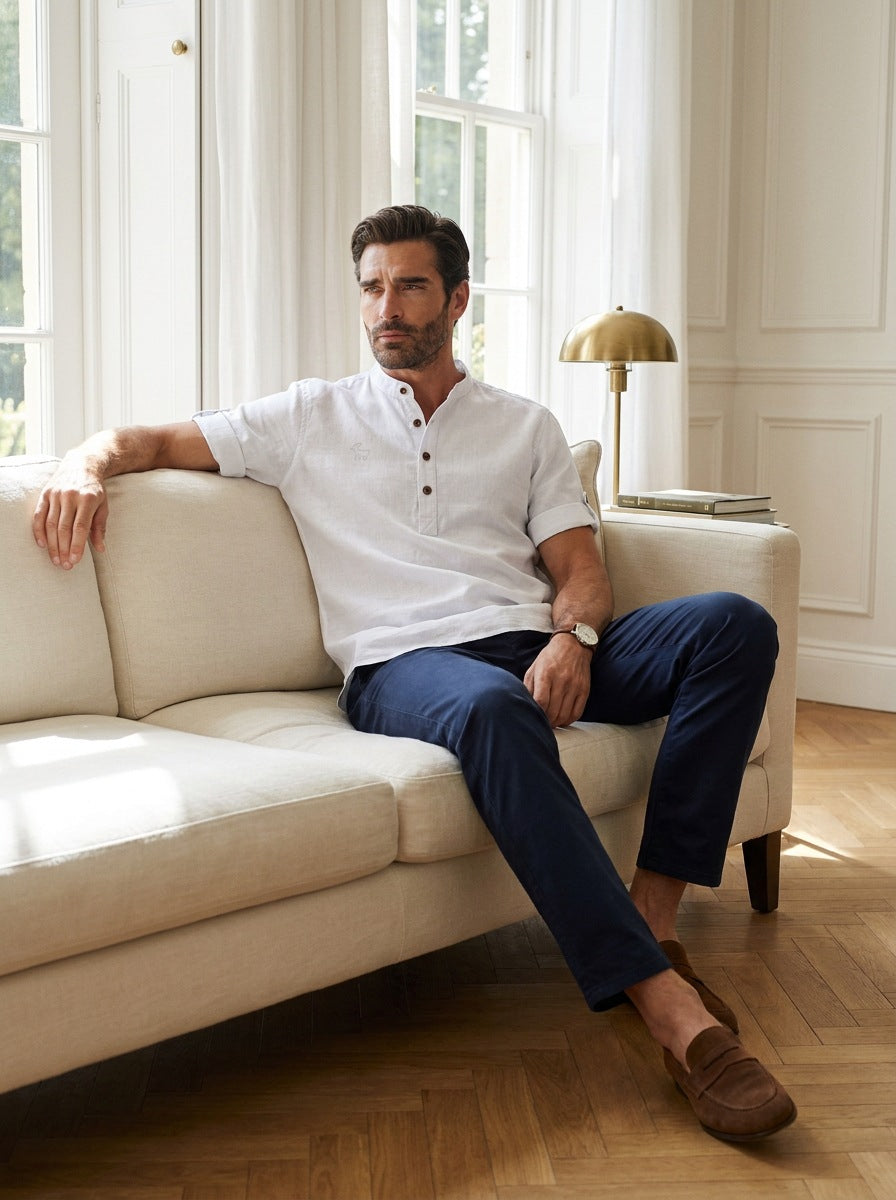 Camisa Goat London Classic — Classic blanca - Modelo 1 interior.jpg