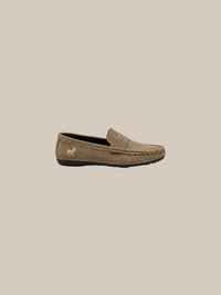 Thumbnail for Mocasín Eton Suede Penny — 8 khaki perfil - IA.jpg