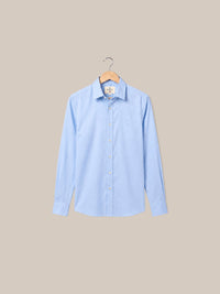 Thumbnail for Camisa Knightsbridge Sky Blue Poplin — Modelo 53 celeste percha - IA.jpg