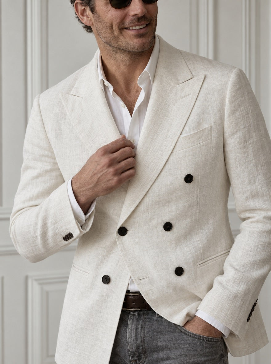 Blazer St James's Linen Double-Breasted — St James blanco - detalle dia GPT.jpg