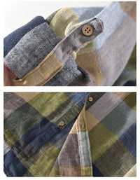 Thumbnail for Camisa 100% Lino a Cuadros