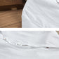 Camisa de lino abotonada manga corta blanca