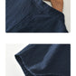 Camisa de lino Manga corta Azul Marino