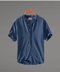 Thumbnail for Camisa de lino Manga corta Blanca