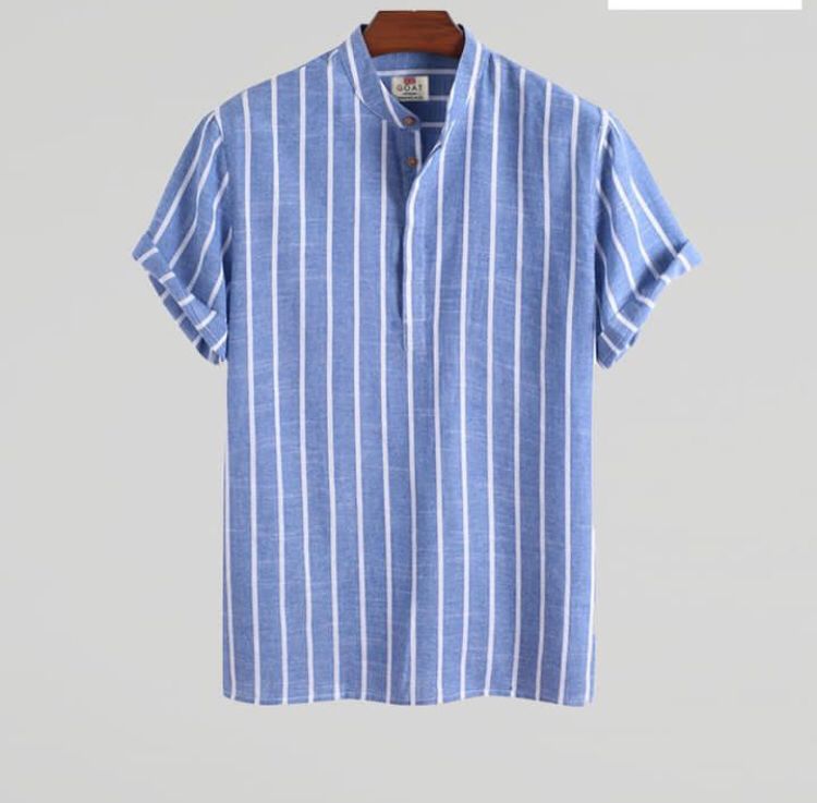 Camisa de lino a Rayas