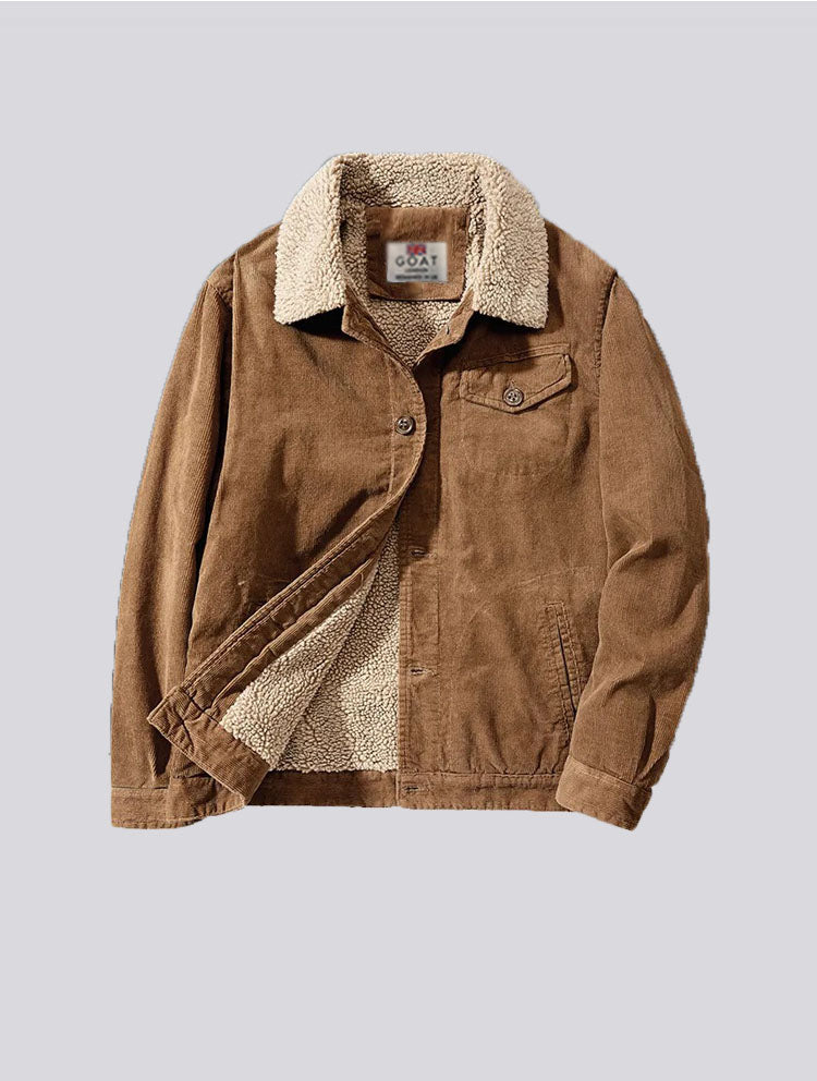 Chaqueta de Corderito Marrón